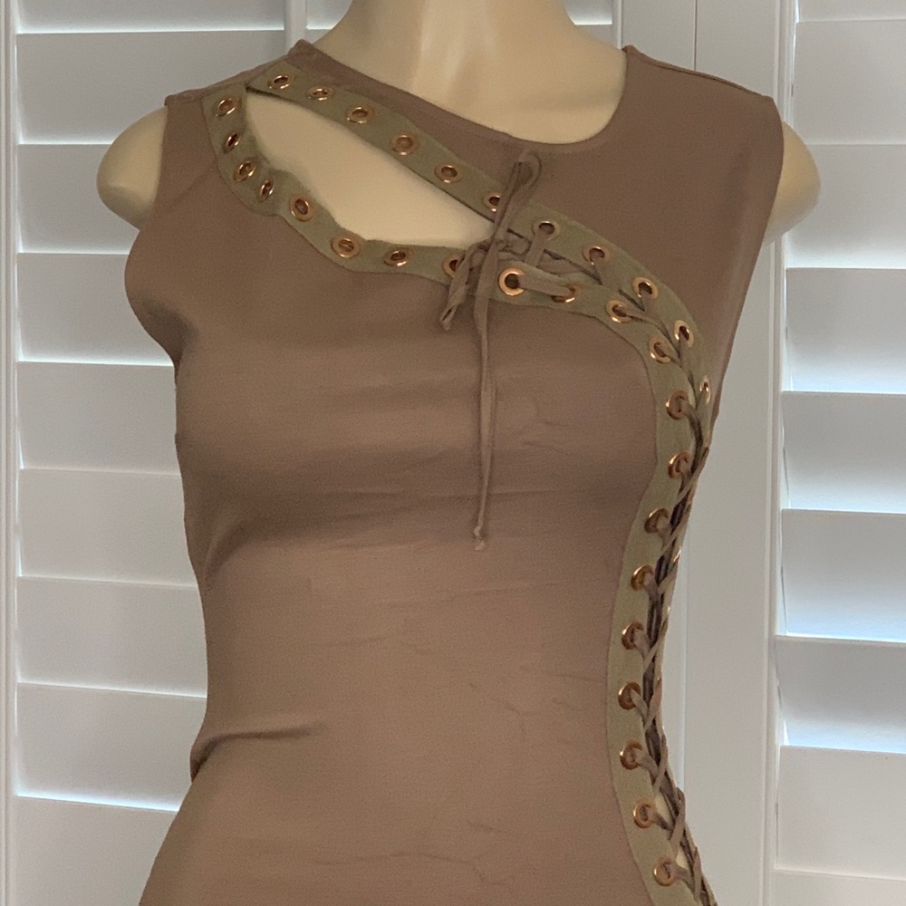 Sexy Lace Up Bodycon Dress